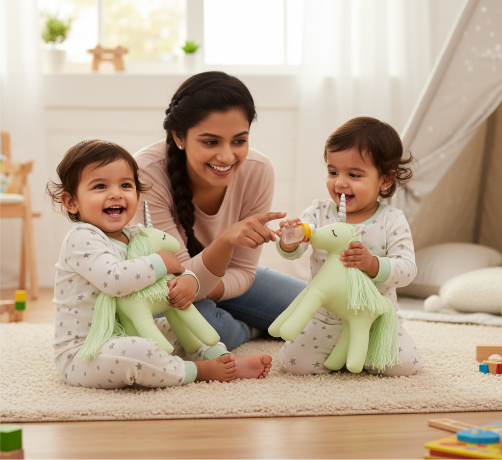 Unicorn Stuffed Toy – Cotton Plush for Nursery & Gifting