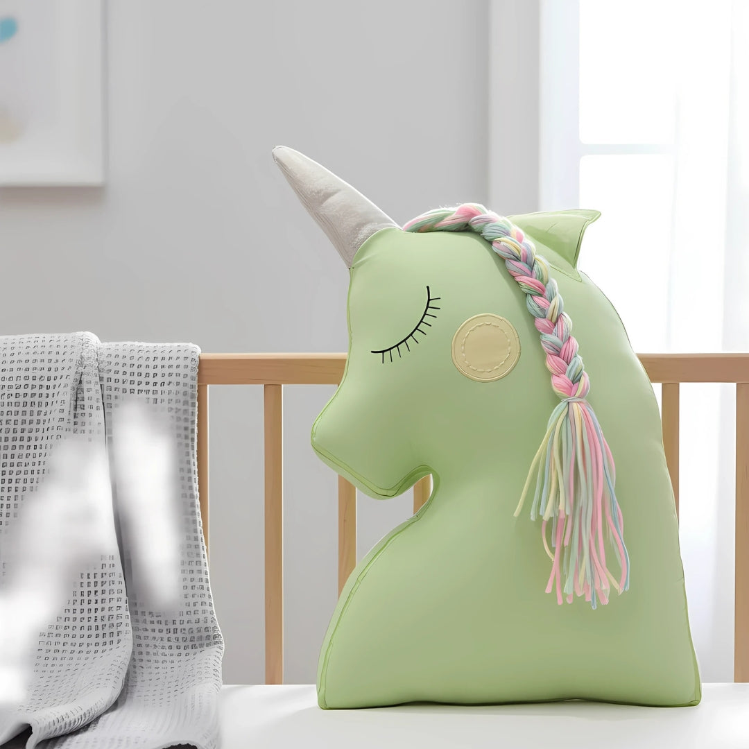Colourful Unicorn Shaped Cushion