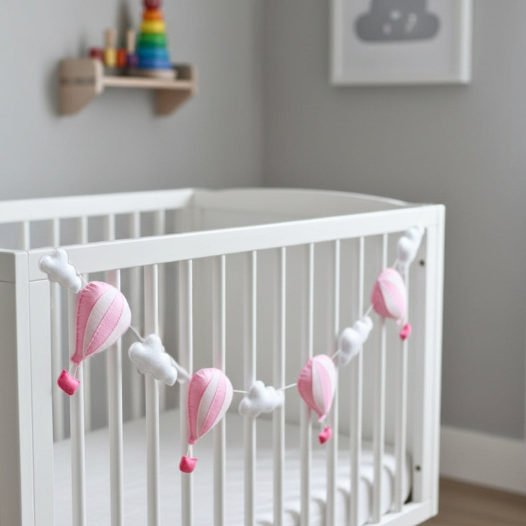 Hot Air Balloon Felt Bunting | Nursery & Party Decor