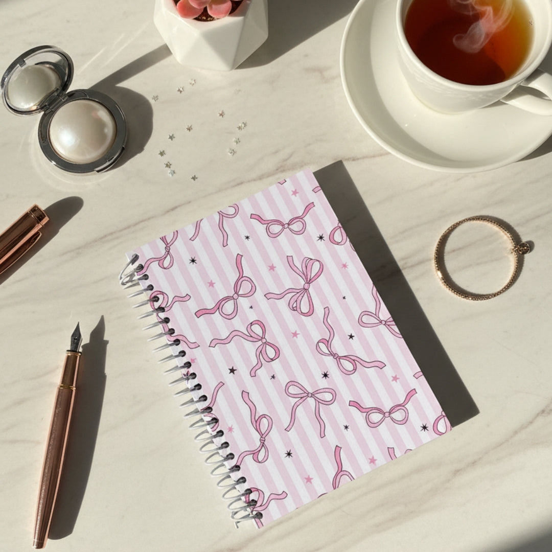 Bow Charm Classic A5 Ruled Notebook