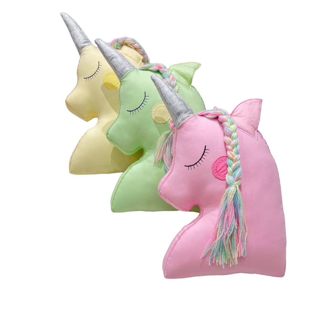 Colourful Unicorn Shaped Cushion