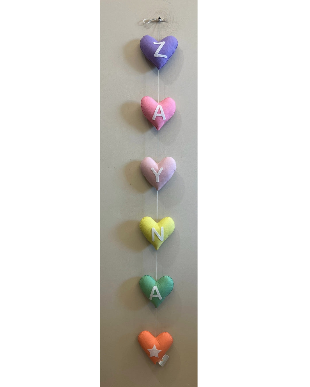 Feel The Love Vertical Bunting (Candy Pop)