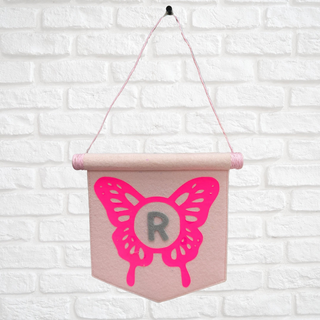 Custom Felt Wall Banner for Baby Room – Personalised Name or Quote | Nursery Décor