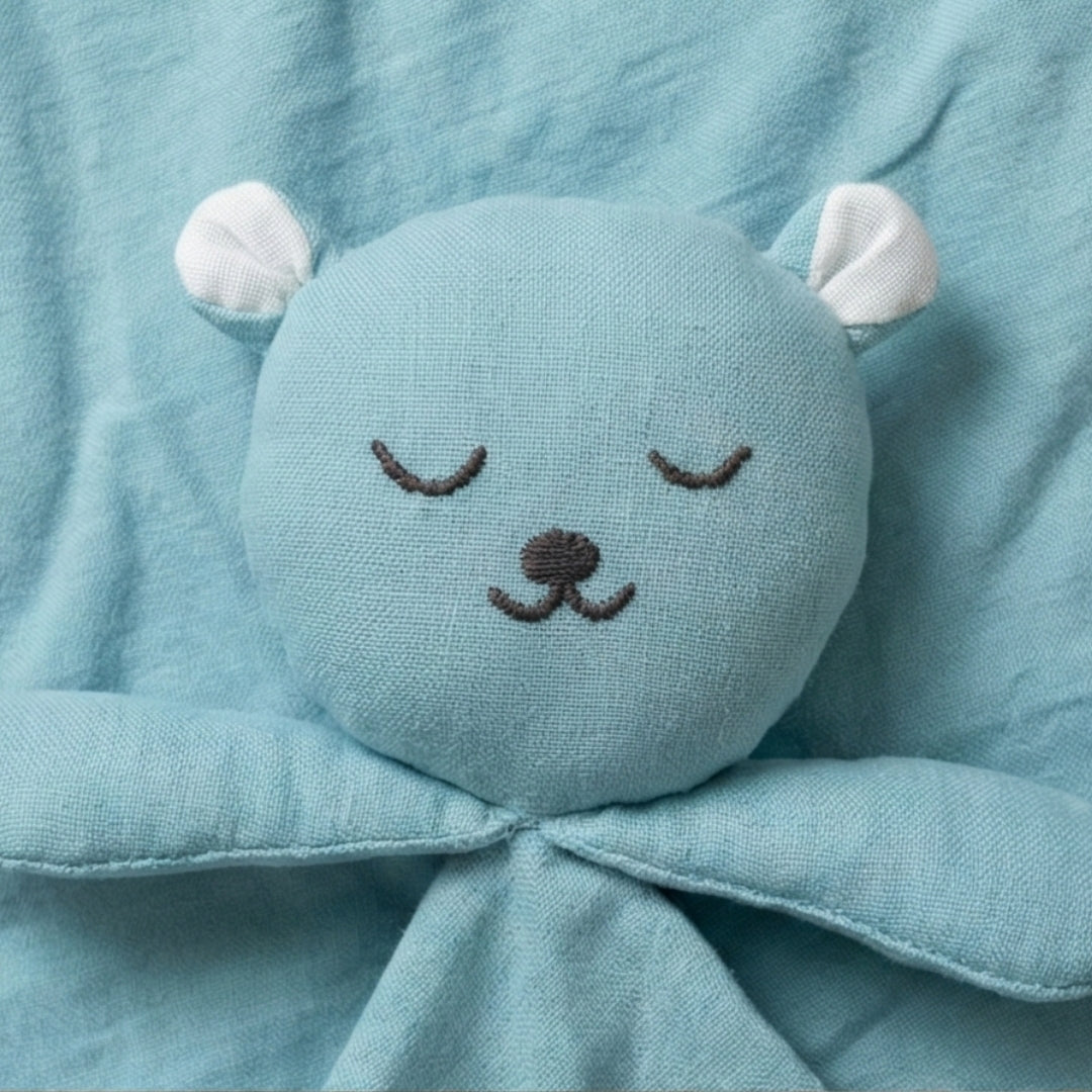 Dream Bear Security Blanket – Soft Muslin Cotton Cuddle Cloth