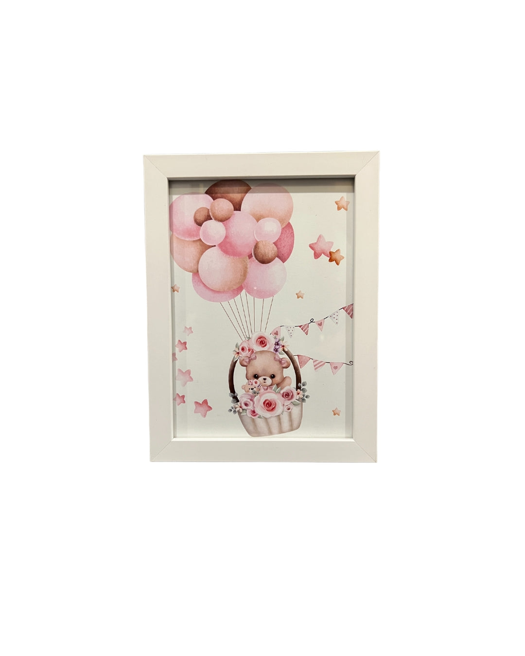 Teddy’s Snuggly Balloon Ride Frame - For Sweet Moments