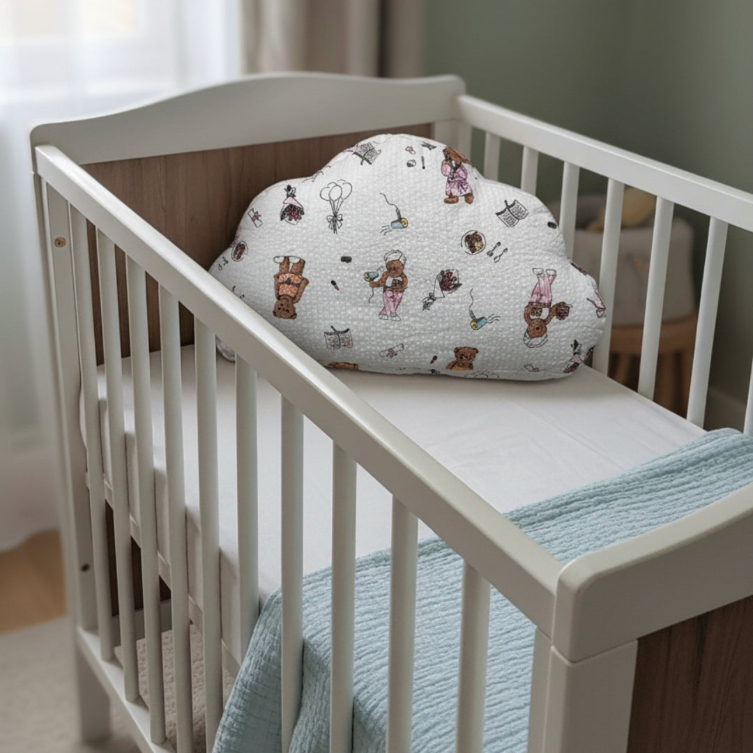 Soft Cotton Cloud Pillow - Teddy