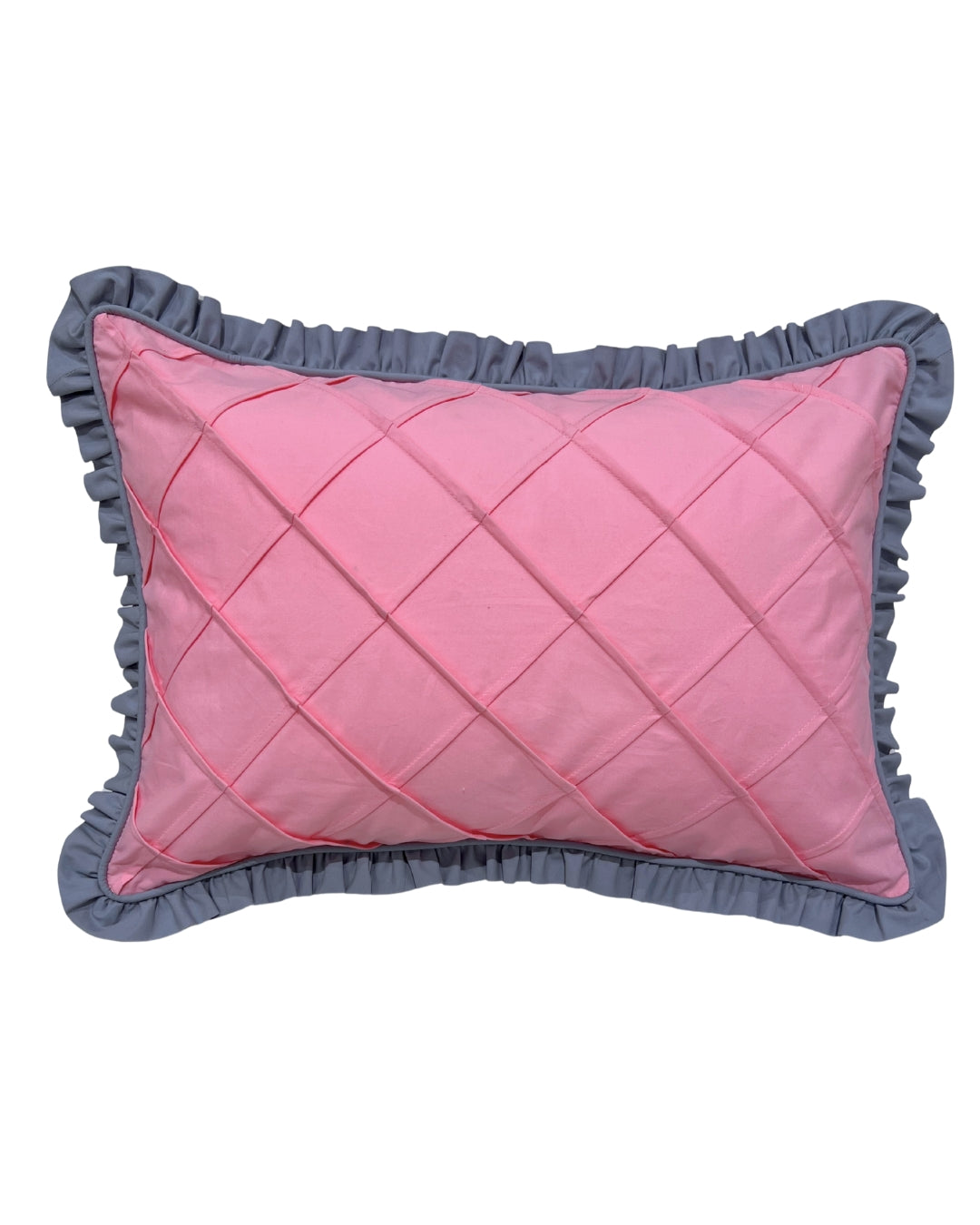 Ruffle-Edge Pleated Cushion Cover