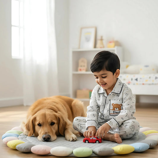 Cute Doggo Printed Nightsuit