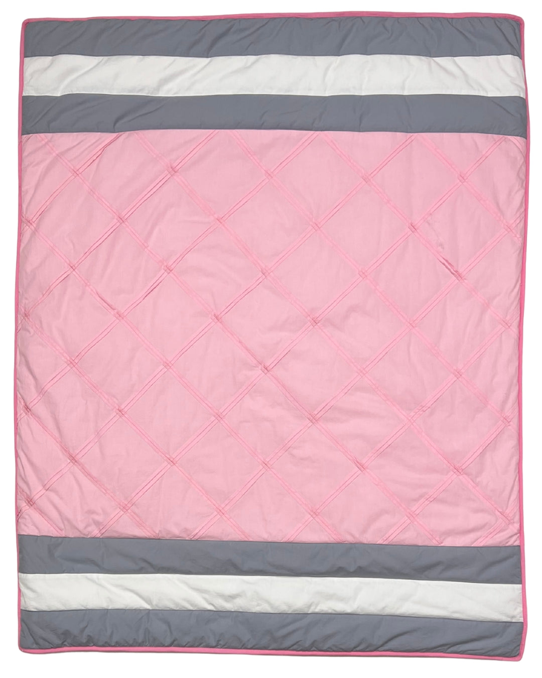Teddy Stripes Bedding Set (Pink)