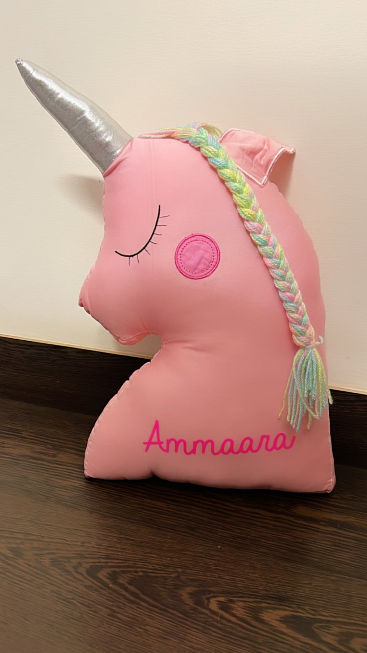 Colourful Unicorn Shaped Cushion