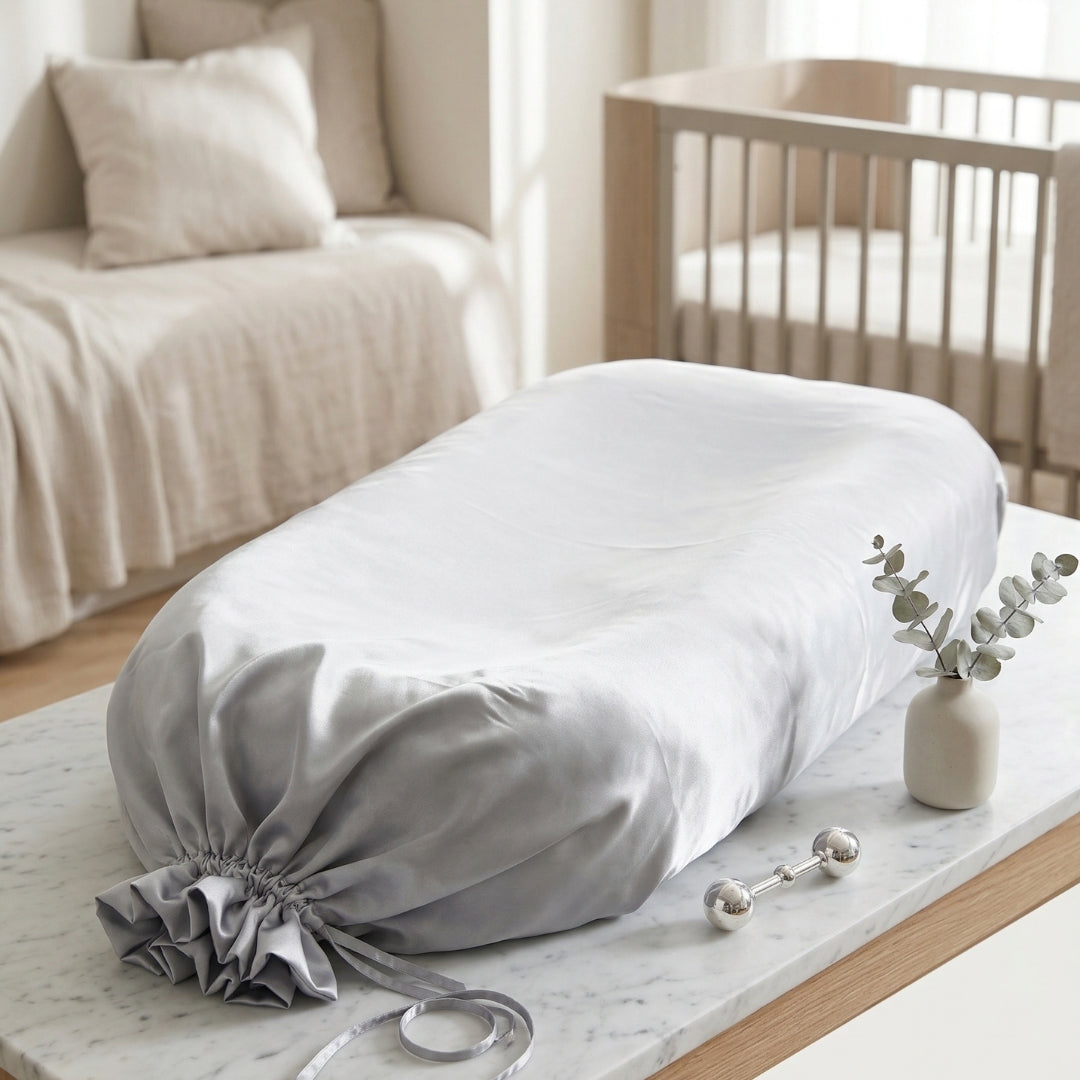 Baby Nest Bed & Lounger - Grey