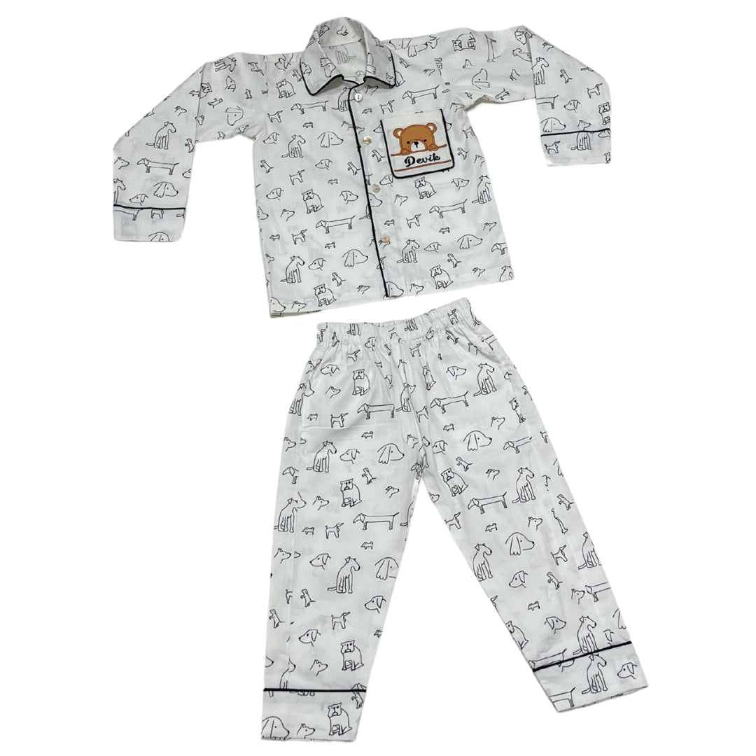 Cute Doggo Printed Nightsuit