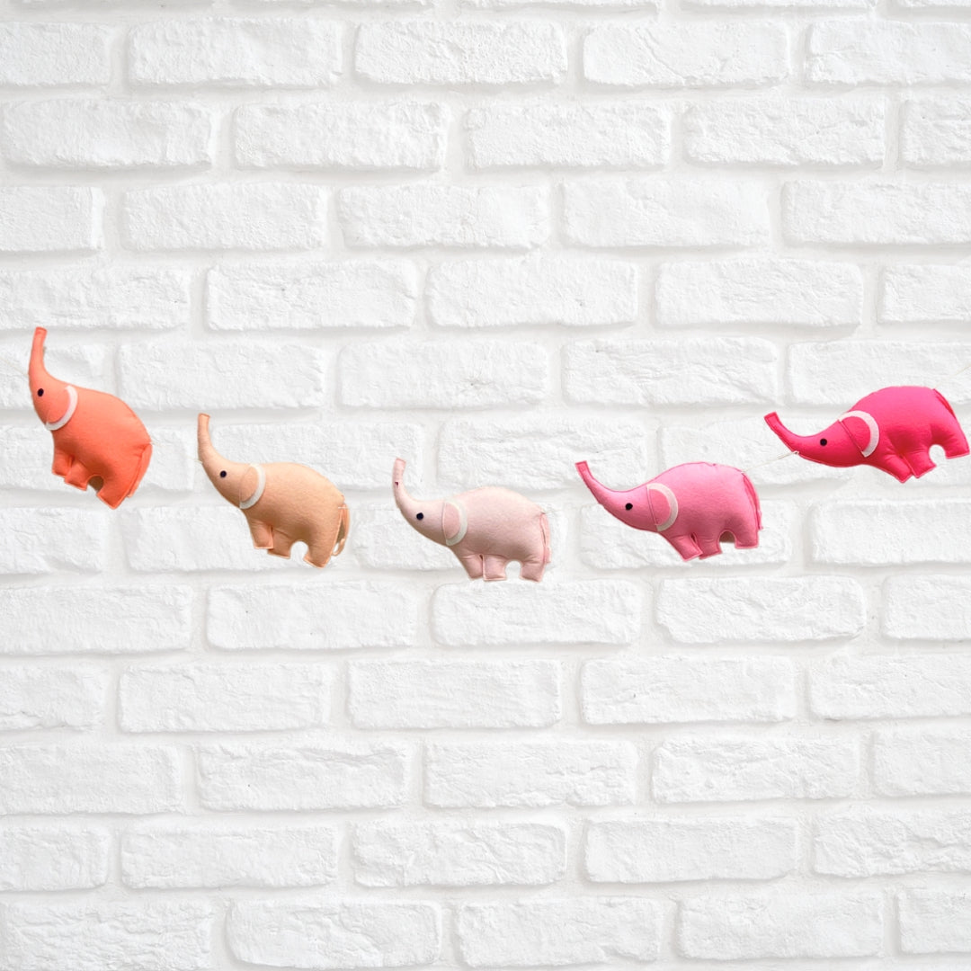 Elephant Bunting - Pink