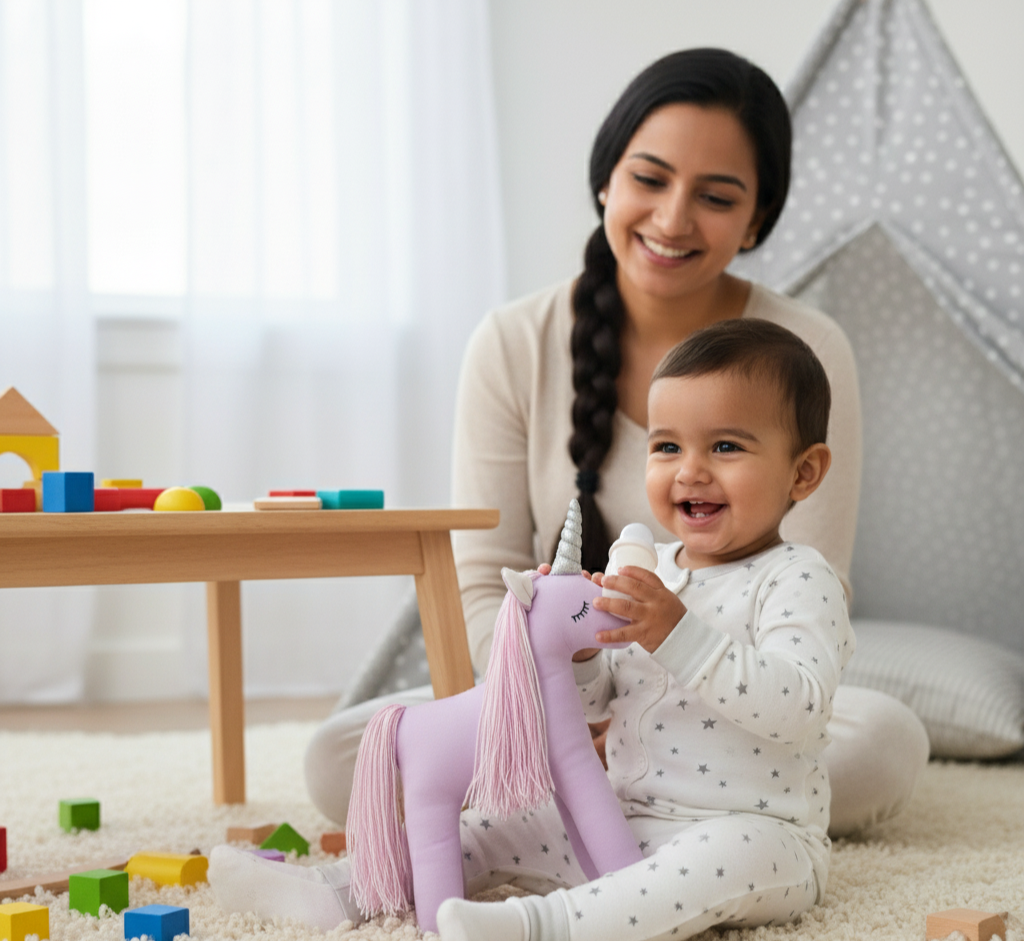 Unicorn Stuffed Toy – Cotton Plush for Nursery & Gifting