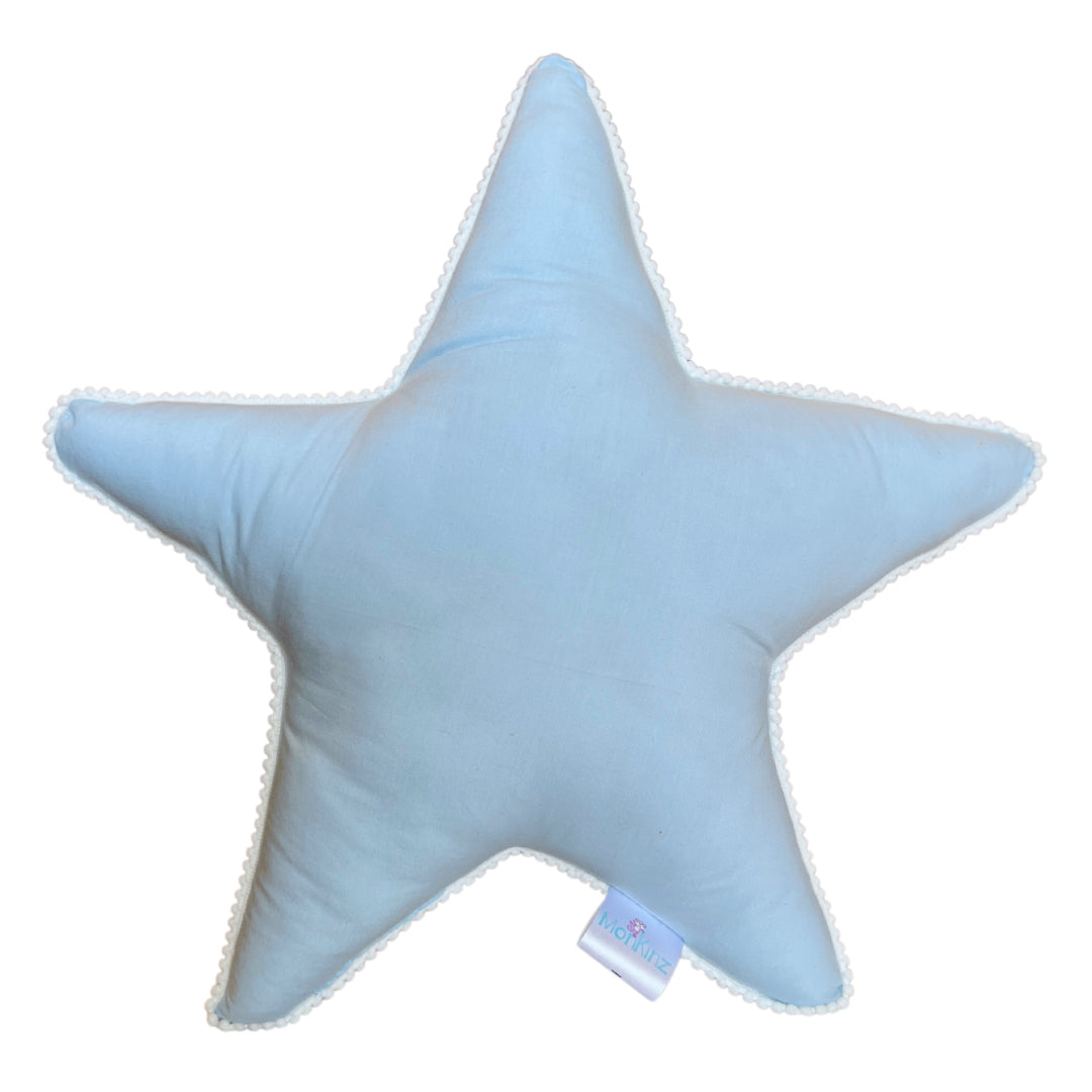 Colourful Pom Pom Star Shaped Cushion- Playful and Cozy