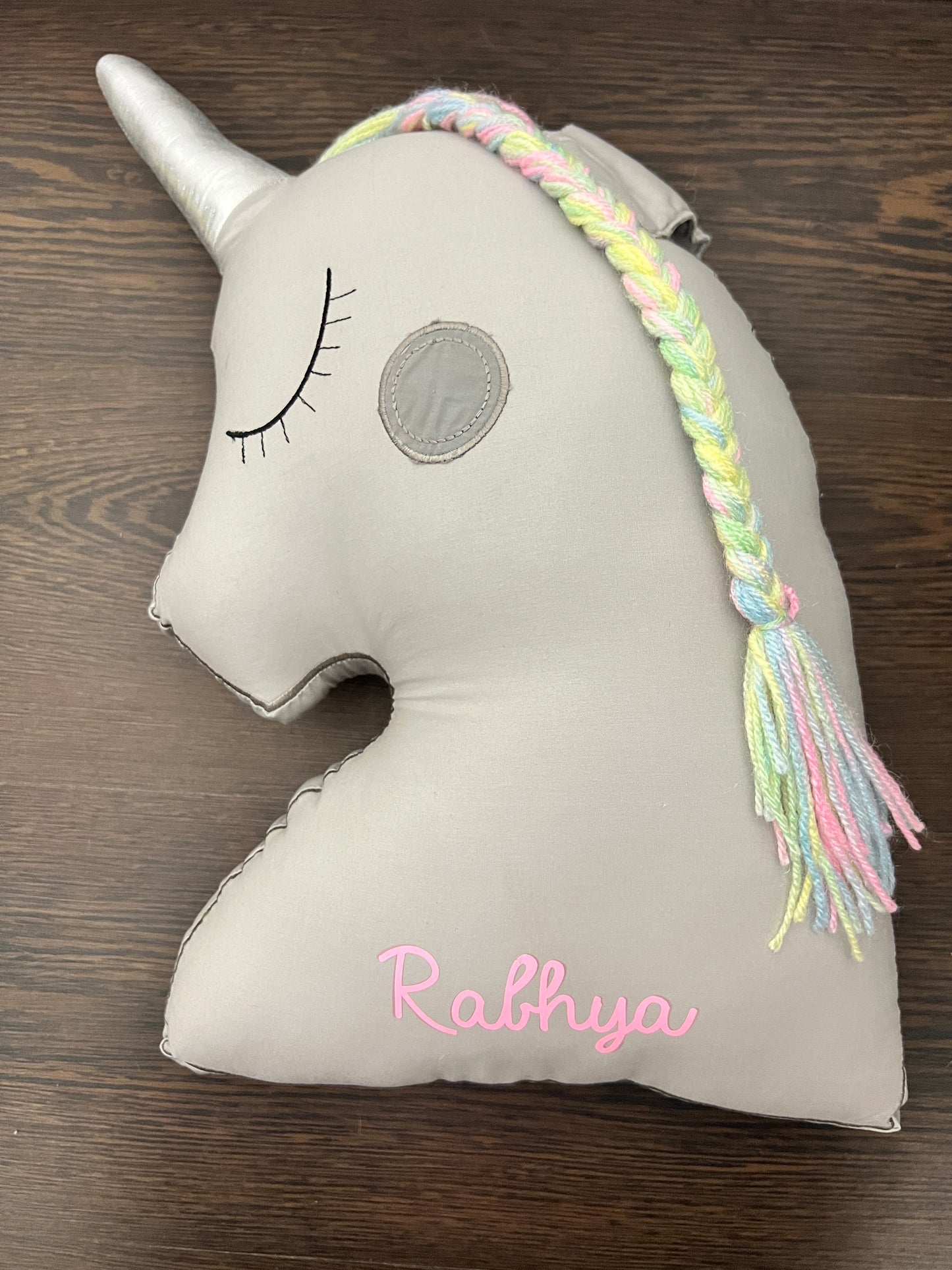 Colourful Unicorn Shaped Cushion