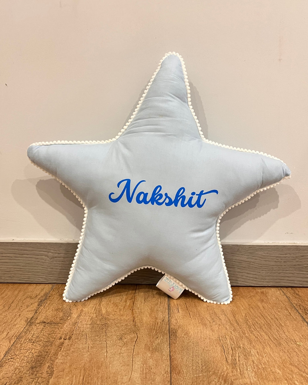 Colourful Pom Pom Star Shaped Cushion- Playful and Cozy