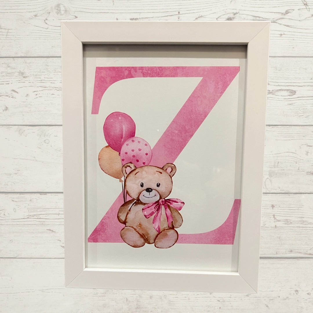 Teddy Alphabet Frames