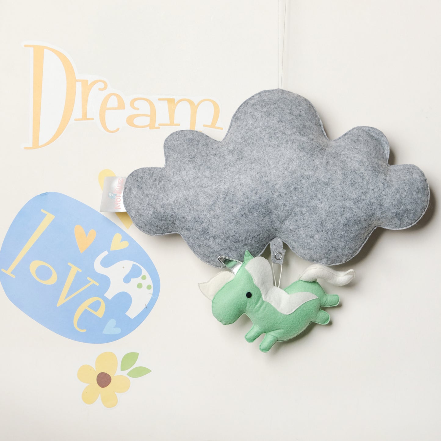 Personalised Name Cloud Hanging with Mini