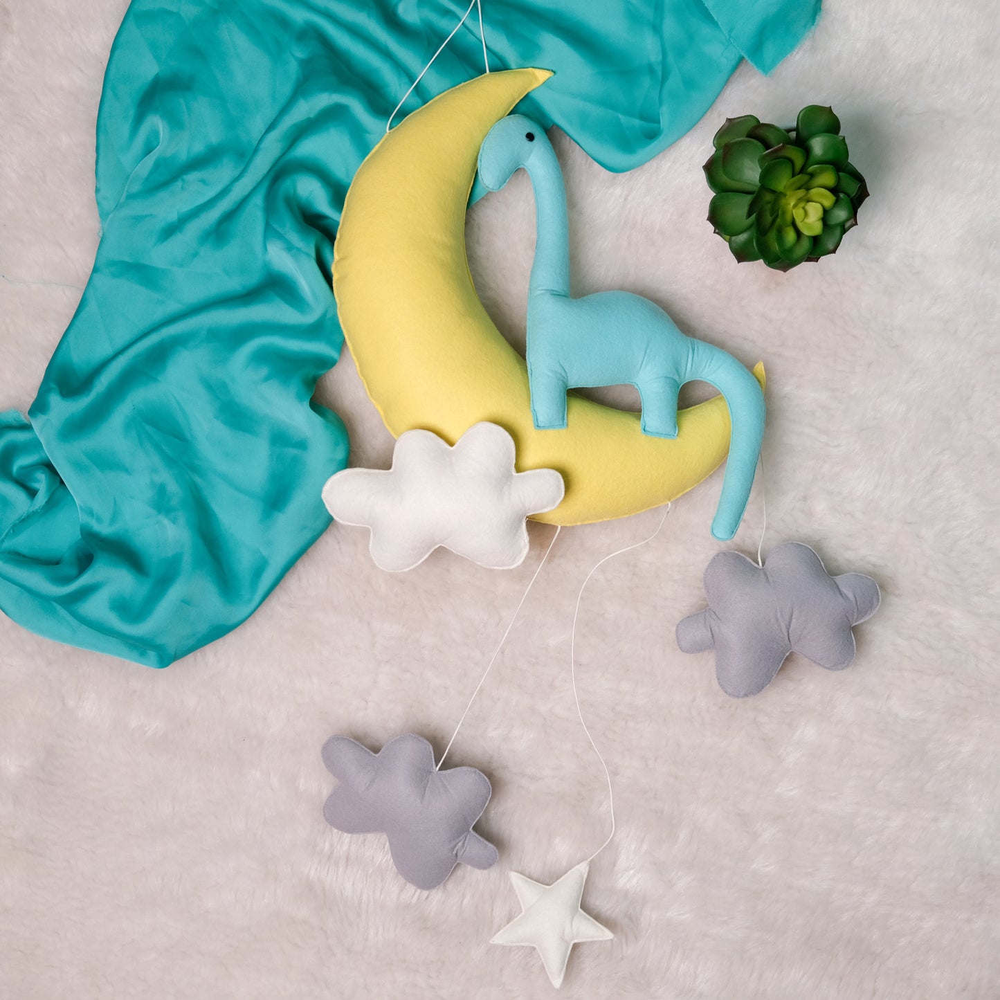Dinosaur on Moon Hanging