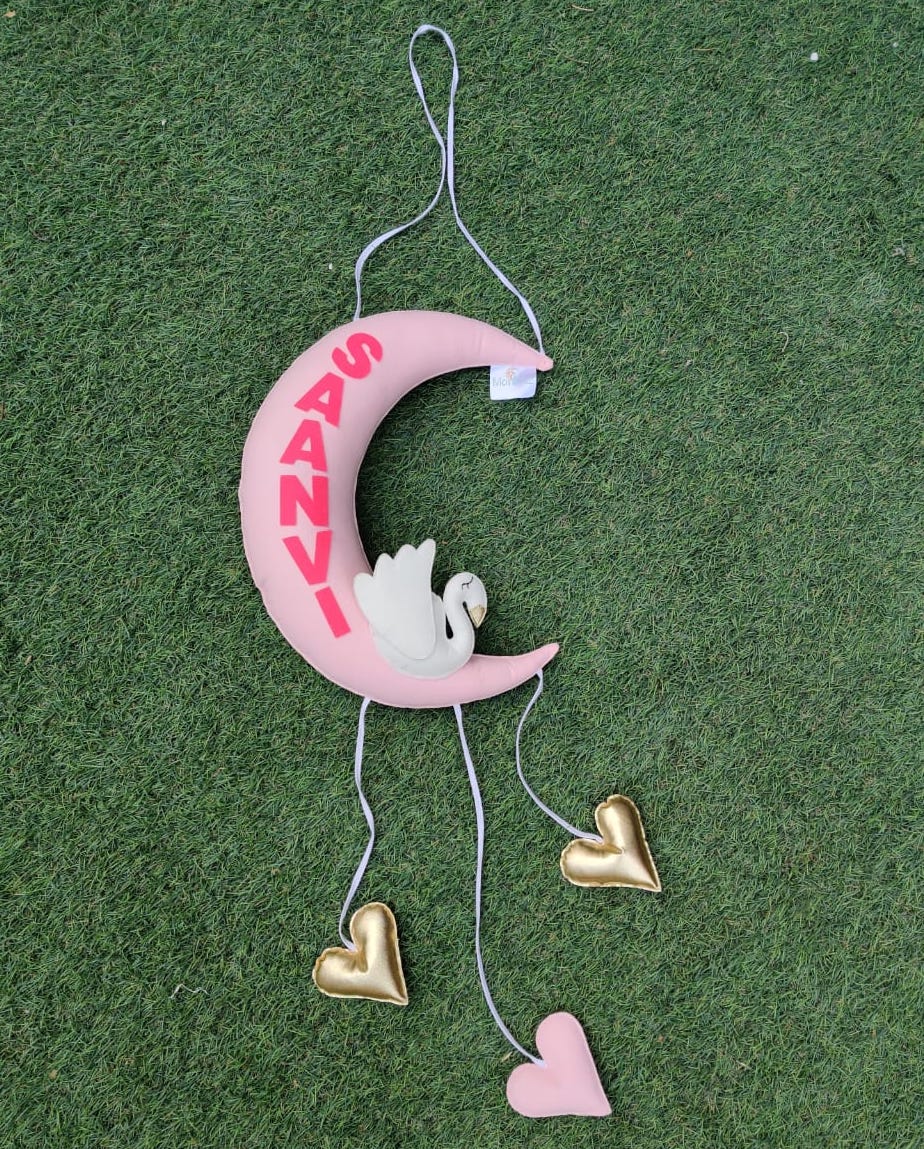 Swan on Moon Hanging - Monkinz