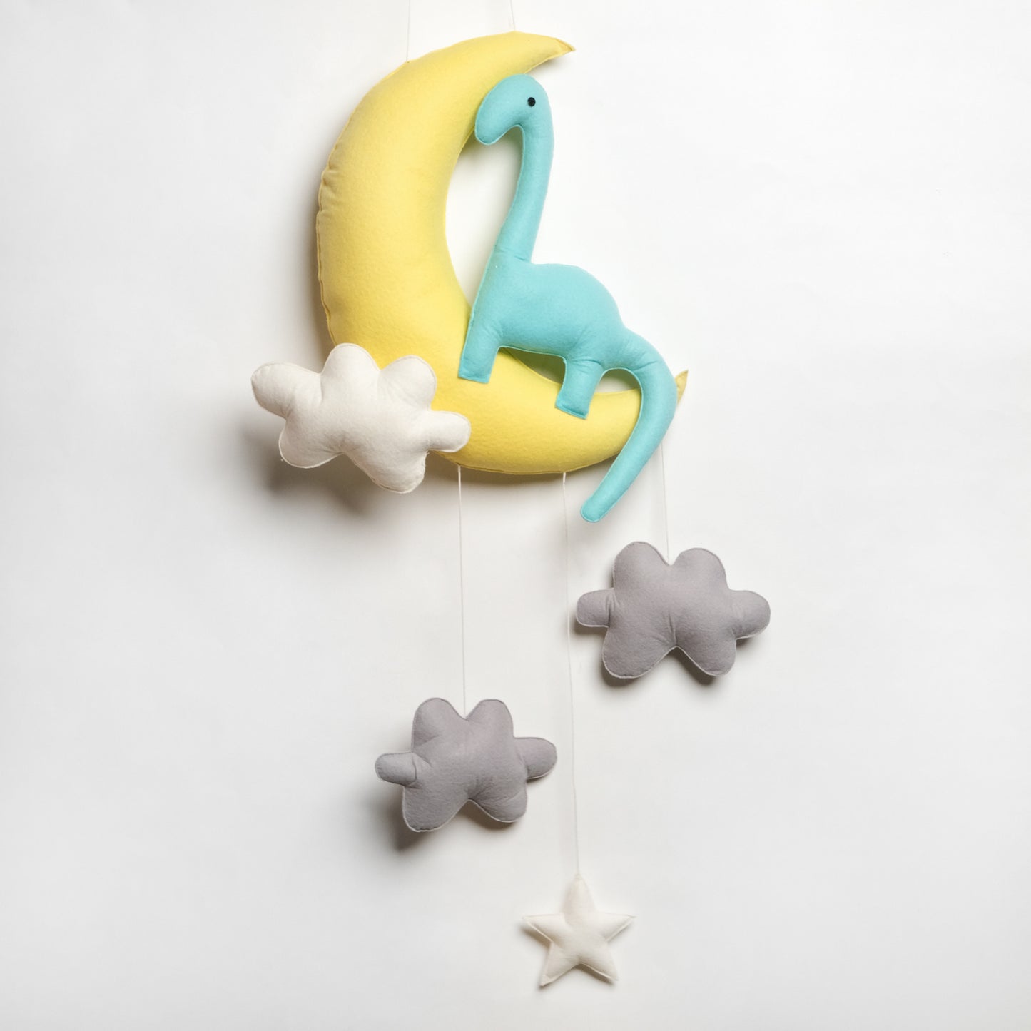 Colourful Dinosaur on Moon Hanging