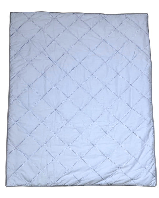 Sweet Blues Pleated Cotton Kids Quilt