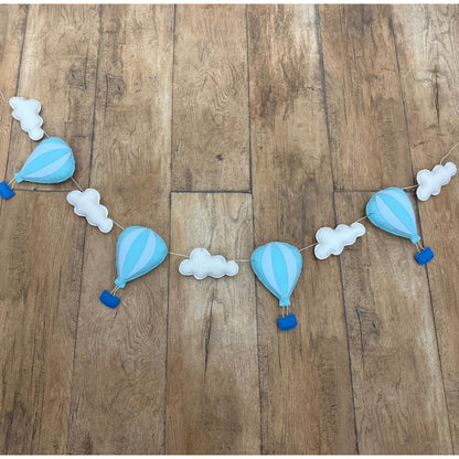 Hot Air Balloon Felt Bunting | Nursery & Party Decor