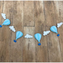Load image into Gallery viewer, Hot Air Balloon Felt Bunting | Nursery &amp; Party Decor

