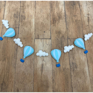 Hot Air Balloon Felt Bunting | Nursery & Party Decor