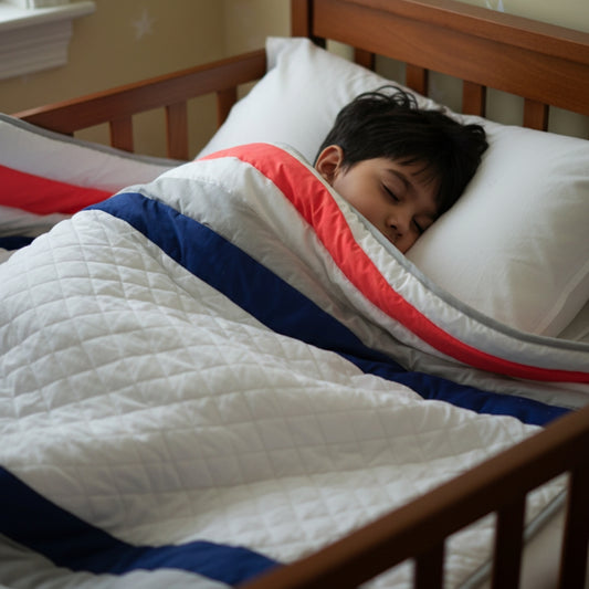 Nautical Stripe Nursery & Toddler Quilt