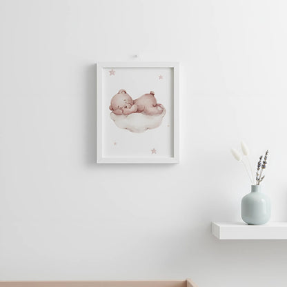 Cloudy Bear Dreams Frame- Floating with Love