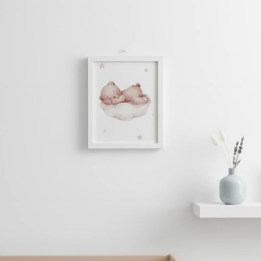 Cloudy Bear Dreams Frame- Floating with Love