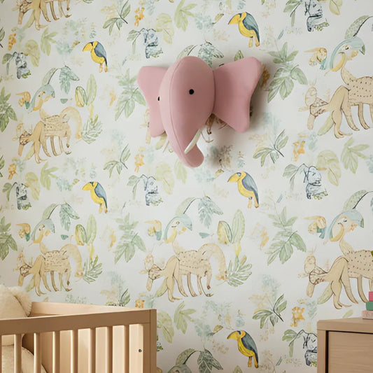 Colourful Elephant Head Wall Hanging