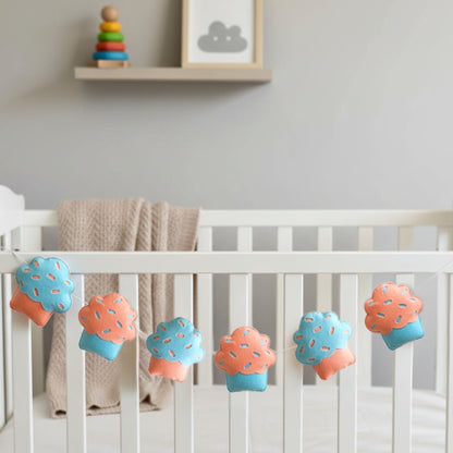 Colourful Cupcake Bunting- Felt Fabric