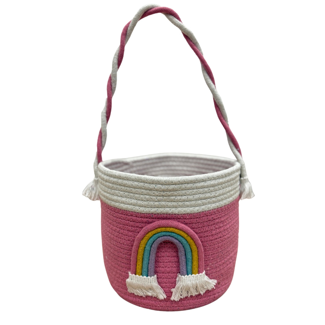 Rainbow Cuddles Carry Storage Basket