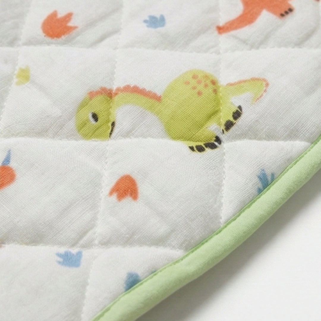 Jurassic Joy Organic Cotton Muslin Blanket - GOTS certified (40x50")