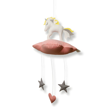 Colourful Unicorn on Cloud Hanging