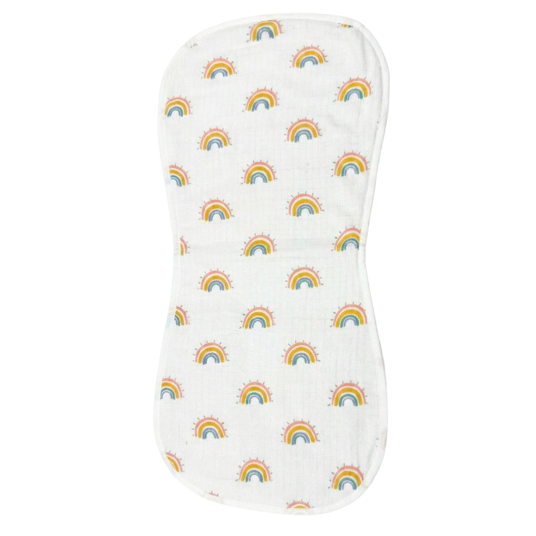 Ultra Soft Organic Muslin Burp Cloth (6-Layer, Ultra Absorbent) - Rainbow Sprinkles