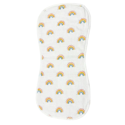 Ultra Soft Organic Muslin Burp Cloth (6-Layer, Ultra Absorbent) - Rainbow Sprinkles