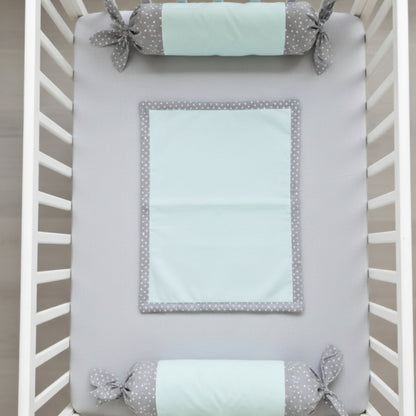 Minty Dots Pillow Cover