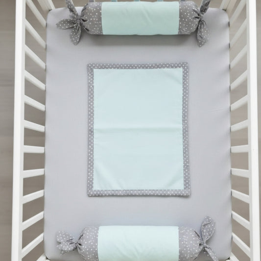 Minty Dots Pillow Cover