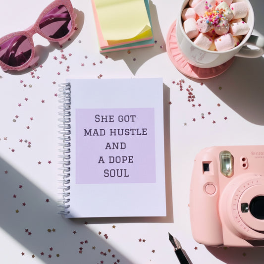 Mad Hustle A5 Spiral Ruled Notebook