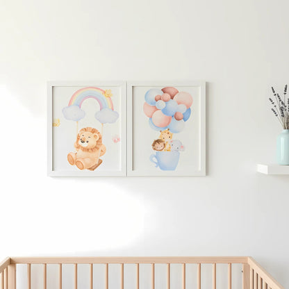 Lion’s Rainbow Ride Frame- A Bright, Bold Adventure