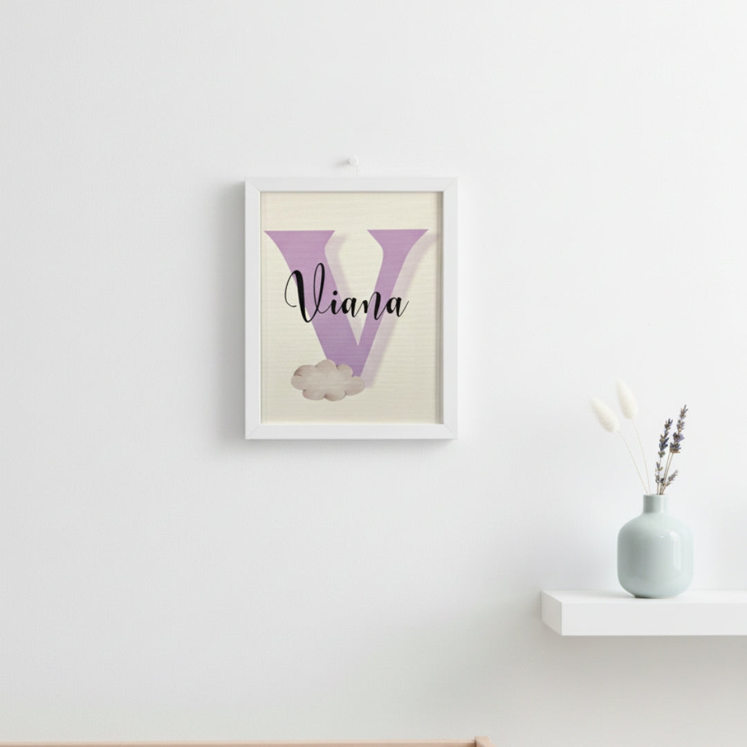 Colorful Alphabet & Name Frame- Personalised