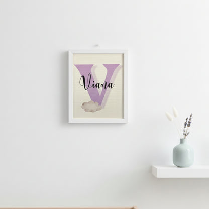 Colorful Alphabet & Name Frame- Personalised