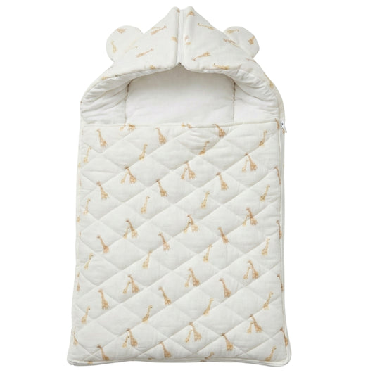 SnugPod Cotton Muslin Baby Sleeping Bag - Giraffe Print