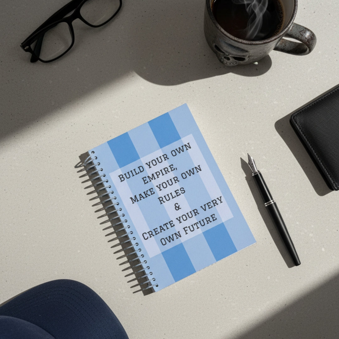 Goal-Getter Blue A5 Ruled Notebook