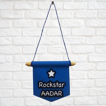 Custom Felt Wall Banner for Baby Room – Personalised Name or Quote | Nursery Décor