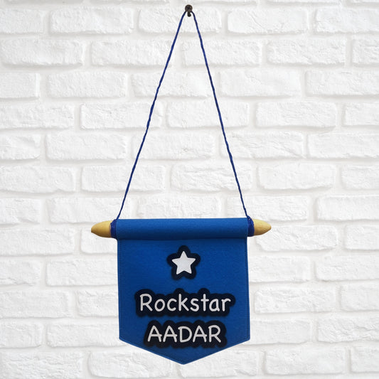 Custom Felt Wall Banner for Baby Room – Personalised Name or Quote | Nursery Décor
